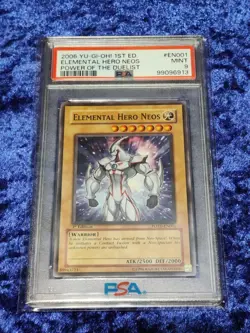 PSA 9 - POTD-EN001 - Elemental Hero Neos - 1st Edition - Yu-Gi-Oh! Mint... - Image 1