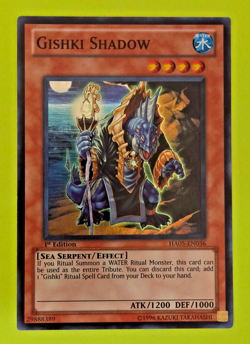 Yu-Gi-Oh Gishki Shadow 1st Edition Super Rare HA05-EN036 Nm - Image 1