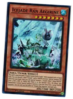Yugioh Icejade Ran Aegirine CYAC-EN010 Ultra Rare 1st Ed NM - Image 1