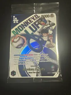 Dodgers x One Piece Collab Promo Card Monkey D. Luffy TCG 07/03/25 - Image 1