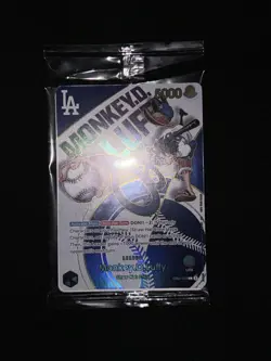 Dodgers x One Piece Collab Promo Card Monkey D. Luffy TCG 07/03/25 - Image 2