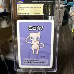 CGC 10 PRISTINE Mew Old Maid 2019 Japanese Pokemon Card - Image 1