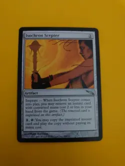 Isochron Scepter. artifact MTG Card. Mirrodin. - Image 1