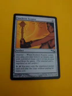 Isochron Scepter. artifact MTG Card. Mirrodin. - Image 3
