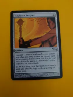 Isochron Scepter. artifact MTG Card. Mirrodin. - Image 4