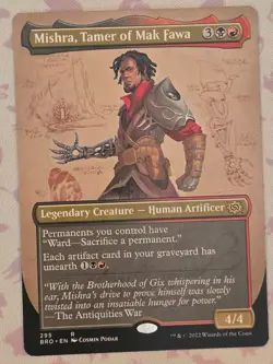 Borderless Mishra, Tamer of Mak Fawa [The Brothers' War] - MTG Magic Card - NM - Image 1