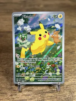 Pikachu SVP 088 Paldea Adventure Chest Black Star Promo Pokemon Card - Image 1