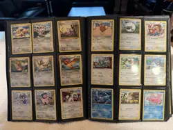 Pokemon Card Lot And Binder Over 500 Cards Some Holo - Image 1