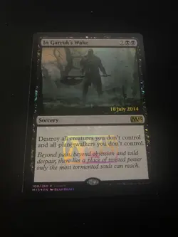 MTG In Garruk’s Wake Launch Promo M15 Foil 18 July 2014 Magic Card - Image 1
