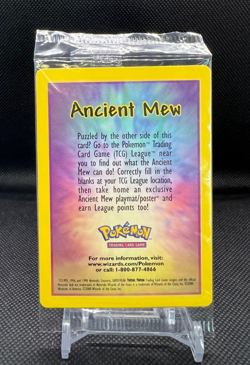 Pokemon TCG Ancient Mew Promo Card 2000 Movie Factory Sealed - MP - Print Line - Image 2