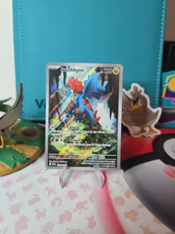 Druddigon 151/086 Holo Illustration Rare White Flare Pokemon Near Mint - Image 1