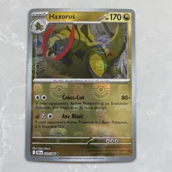 Haxorus Master Ball Pattern 070/086Sv: Black Bolt Holo Pokemon Card - Image 1