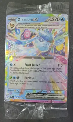 SEALED Glaceon ex 026/131 Holiday Calendar Stamped Double Rare Pokemon TCG - Image 1