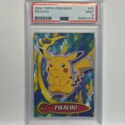 2004 TOPPS Pikachu 53 Advanced Challenge Pokemon Card PSA 9 - Image 1
