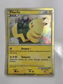 Pokemon Pikachu World Collection PW7 French Promo Holo Card 2010 50 mp/hp - Image 1