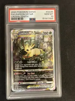 Leafeon VSTAR GG35/GG70 Crown Zenith Galarian Gallery Pokemon English PSA 10 - Image 1