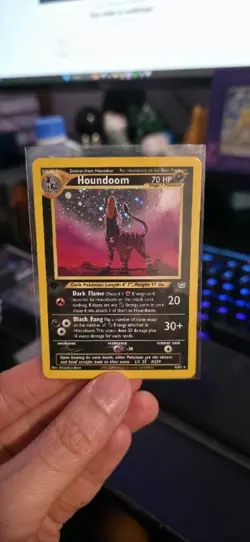 2001 Pokemon Neo Revelation 1st Edition Houndoom Holofoil #8/64 - Image 1