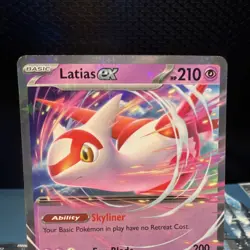 Pokemon TCG Latias ex 076/191 Sv08 Surging Sparks Double Rare Holo HP 210 EN - Image 2