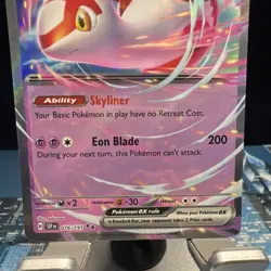 Pokemon TCG Latias ex 076/191 Sv08 Surging Sparks Double Rare Holo HP 210 EN - Image 3
