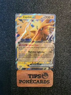 Zapdos ex SVP 049 Black Star Promo Scarlet & Violet 151 Pokemon TCG Card ENG - Image 1