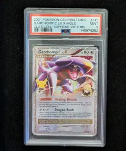 2021 Pokemon Celebrations Classic Coll. #145 Garchomp C LV.X Holo PSA 9 MINT - Image 1