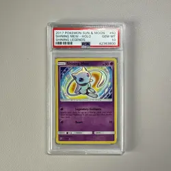 2017 Pokemon Sun & Moon Shining Legends Mew Holo PSA 10 Gem Mint #40 - Image 1
