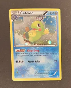 Pokemon Politoed 18/111 Cosmos Holo XY Furious Fists Near Mint - Image 1