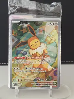 Pokemon Eevee TCG SVP en 173 Prismatic Evolutions Black Star Promo Full Art Holo - Image 1