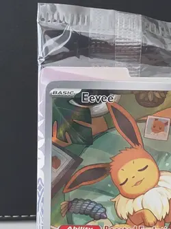 Pokemon Eevee TCG SVP en 173 Prismatic Evolutions Black Star Promo Full Art Holo - Image 2