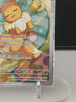 Pokemon Eevee TCG SVP en 173 Prismatic Evolutions Black Star Promo Full Art Holo - Image 4
