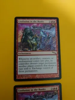 Confusion in the Ranks x2 rare Enchantment MTG Card. Mirrodin. - Image 4