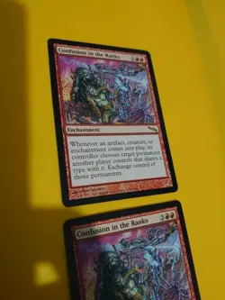 Confusion in the Ranks x2 rare Enchantment MTG Card. Mirrodin. - Image 5