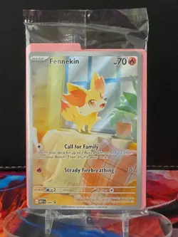Pokemon TCG Chaos Rising Black Star Promo Fennekin MEP EN 080 sealed Promo - Image 1