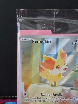 Pokemon TCG Chaos Rising Black Star Promo Fennekin MEP EN 080 sealed Promo - Image 2
