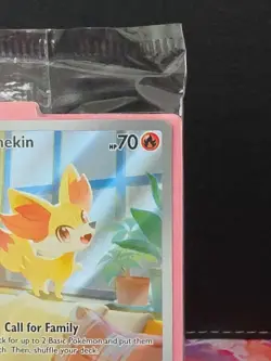Pokemon TCG Chaos Rising Black Star Promo Fennekin MEP EN 080 sealed Promo - Image 3