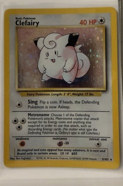 2000 Pokemon - Clefairy Holo Rare Unlimited - Base Set 2 - 6/130 FREE SHIPPING - Image 1