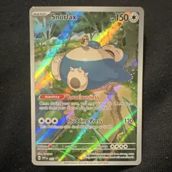 Pokemon Snorlax SV: Scarlet & Violet Promo 051 Full Art Holo 150 HP English 2023 - Image 1