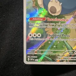 Pokemon Snorlax SV: Scarlet & Violet Promo 051 Full Art Holo 150 HP English 2023 - Image 3