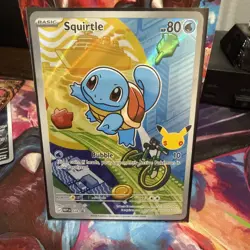 First Partner Illustration Squirtle Promo Full Art Holo 039 Pokemon TCG - Image 1