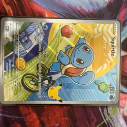 First Partner Illustration Squirtle Promo Full Art Holo 039 Pokemon TCG - Image 3