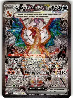 Charizard ex 223/197 Special Illustration Rare Obsidian Flames Pokemon Holo NM - Image 1