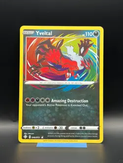 Pokemon TCG Yveltal 46/72 Amazing Rare Holo NM - Image 1