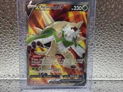 Chesnaught V 171/195 Ultra Rare Silver Tempest Pokemon Lightly Played - Image 1
