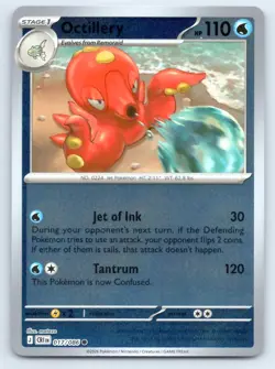 Pokemon Octillery ME04: Chaos Rising CRI C REVERSE HOLO 017/086 NM - Image 1