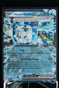 Wellspring Mask Ogerpon ex 027/131 Prismatic Evolutions Holo Pokemon Card NM - Image 1
