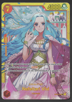One Piece Nefeltari Vivi OP04-118 SEC Alternate Art Secret Parallel English NM - Image 1