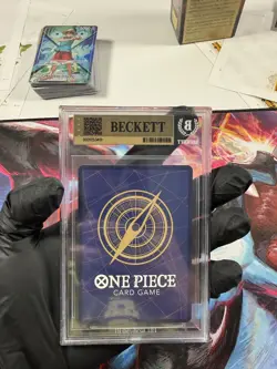 2025 One Piece EB02 #061 Monkey D. Luffy Manga Alternate Art EN BGS 9.5 Gem Mint - Image 2