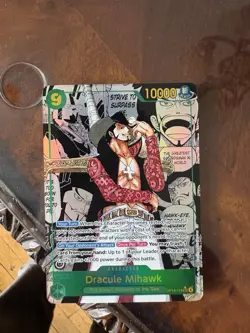 Dracule Mihawk (Manga) Secret Rare OP14-119 Azure Sea’s Seven One Piece English - Image 1
