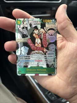 Dracule Mihawk (Manga) Secret Rare OP14-119 Azure Sea’s Seven One Piece English - Image 3