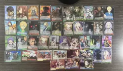 41 Cards Sword Art Online Lot Weiss Schwarz All FOIL CARDS! All SAO Cards SR - Image 1